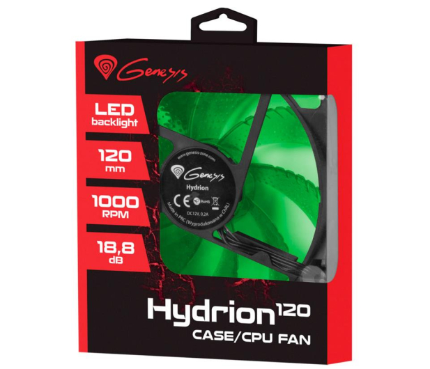 NATEC Genesis Hydrion 120 zielony LED NGF-1168 - 646832 - zdjęcie 5